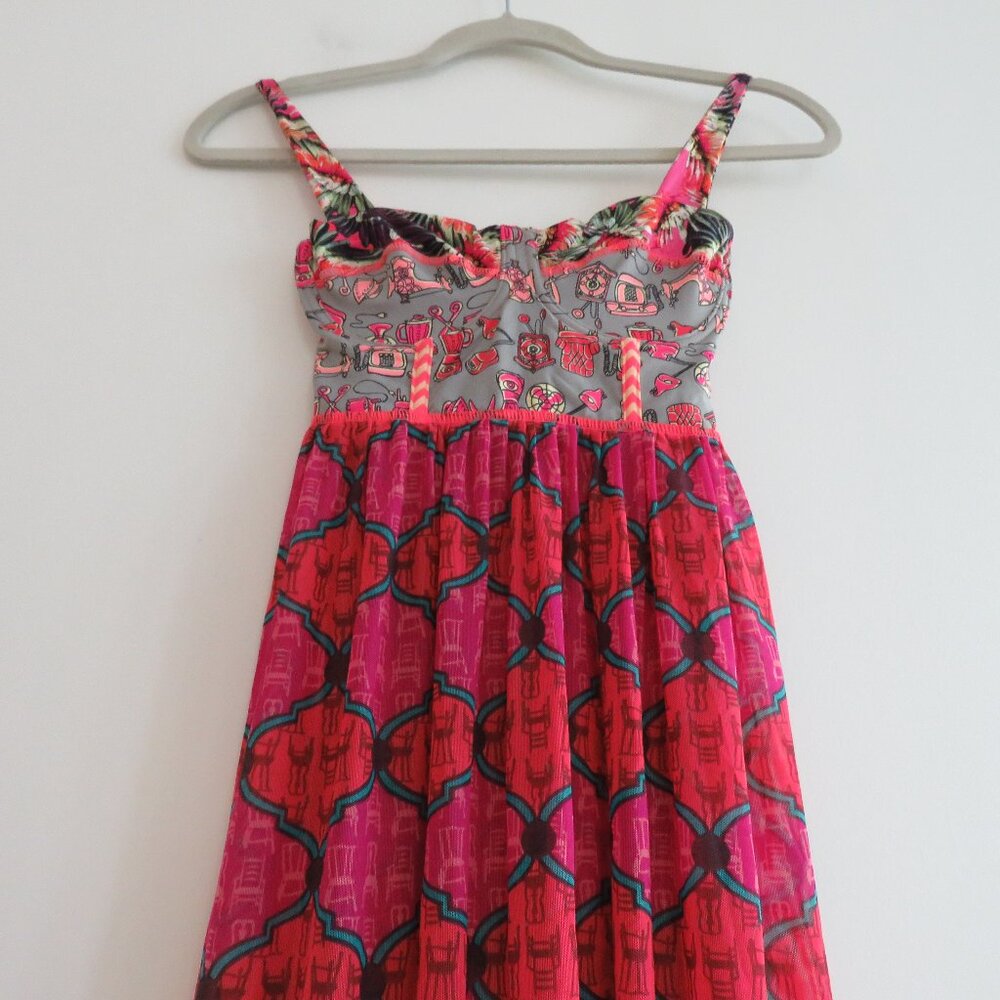 MAAJI Sublime Blimey Cover Up Bright Mesh Skirt Maxi Dress - Size S - Picture 9 of 15
